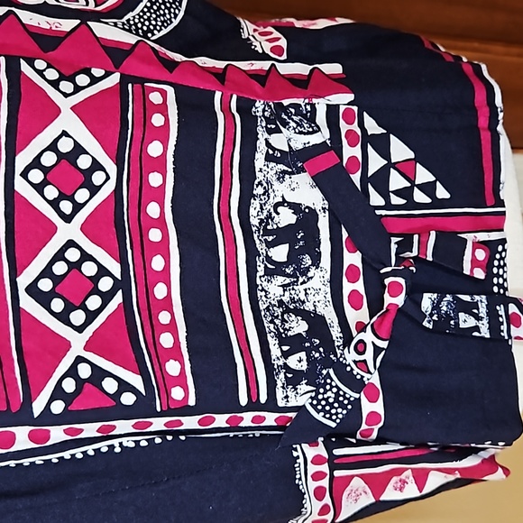 MIZ CALIFORNIA VINTAGE BLOUSE TOP SHIRT L LARGE SHOULDER PADS SHORT SLEEVE RETRO - Picture 9 of 11